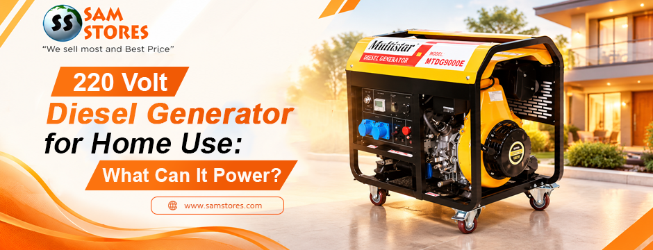 220 Volt Diesel Generator for Home Use: What Can It Power?
